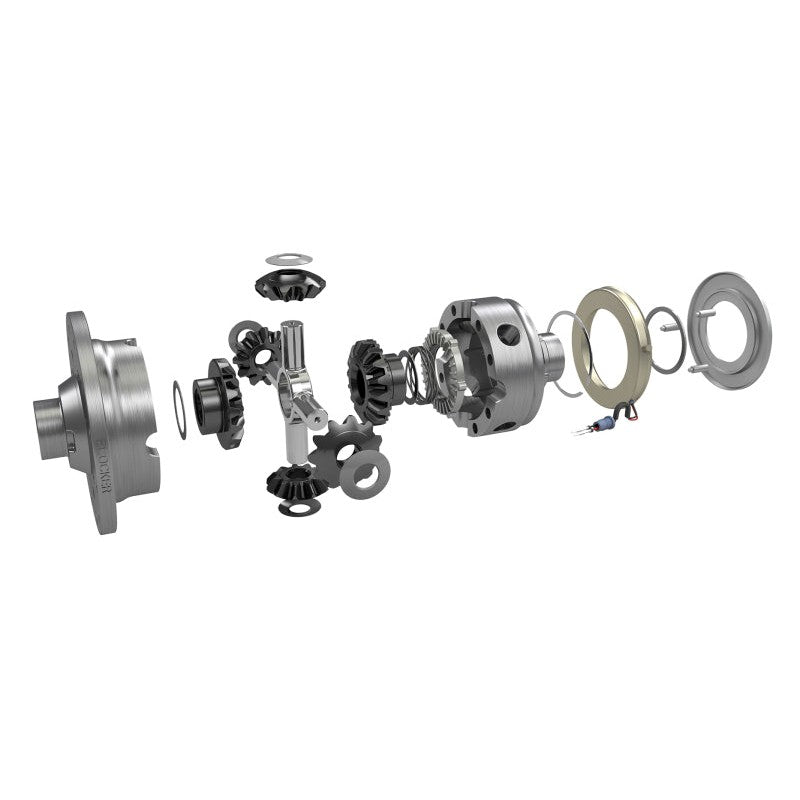 Eaton ELocker4 27-spline electronic locking differential assembly with wiring harness and NGR rocker switch.