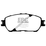EBC Yellowstuff DP41674R front brake pad set for Lexus and Toyota vehicles.