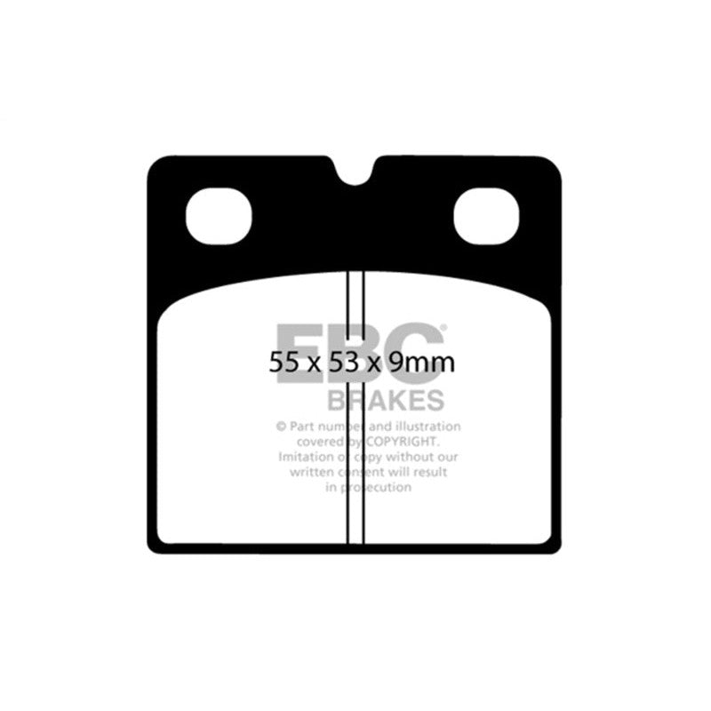 EBC Brakes Ultimax2 black-coded rear parking brake pads set, part number UD971.