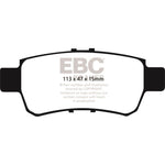 EBC Yellowstuff rear brake pads (DP41744R) for 2005-2010 Honda Odyssey.