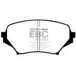 EBC Brakes Yellowstuff high-friction front brake pads for 2006-2015 Mazda MX-5 Miata.