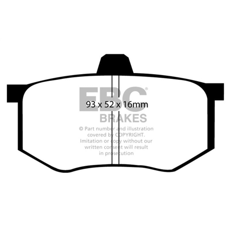 EBC Brakes Ultimax2 rear brake pads UD1368 for 2008-2015 Mitsubishi Lancer Evolution