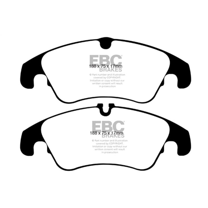EBC Brakes Greenstuff front brake pads (DP21986) for Audi performance street vehicles
