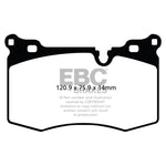 EBC Yellowstuff DP41854R front brake pads for 2009-2015 Mini Cooper John Cooper Works