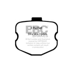 Yellow EBC Brakes Yellowstuff high-performance front brake pads for 2009-2013 Chevrolet Corvette Z06 and Grand Sport