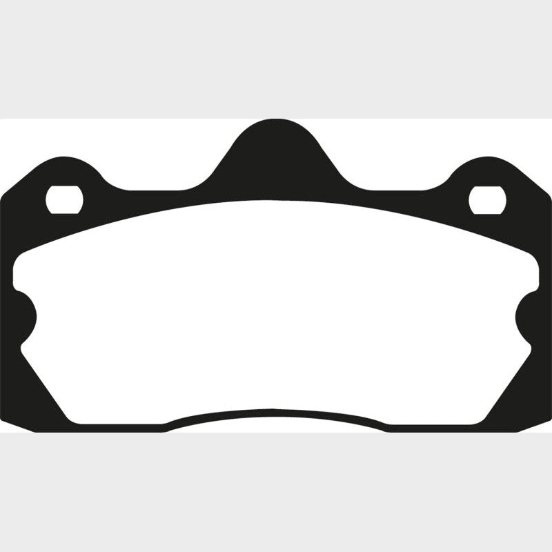 EBC Redstuff rear ceramic brake pads with red backing plates and Brake-In surface coating