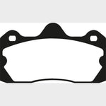 EBC Yellowstuff high-friction rear brake pad set with aramid fiber compound for 2010-2014 Lotus Evora.