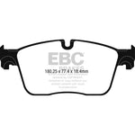 EBC Brakes Redstuff ceramic front brake pad set DP32253C for select Jaguar models.