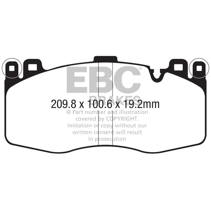 EBC Redstuff ceramic front brake pads for 2015-2021 BMW X5 M and X6 M models (DP32370C)