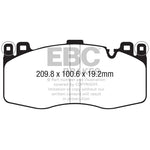 EBC Yellowstuff high-friction front brake pads DP42370R for 2015-2021 BMW X5 M and X6 M