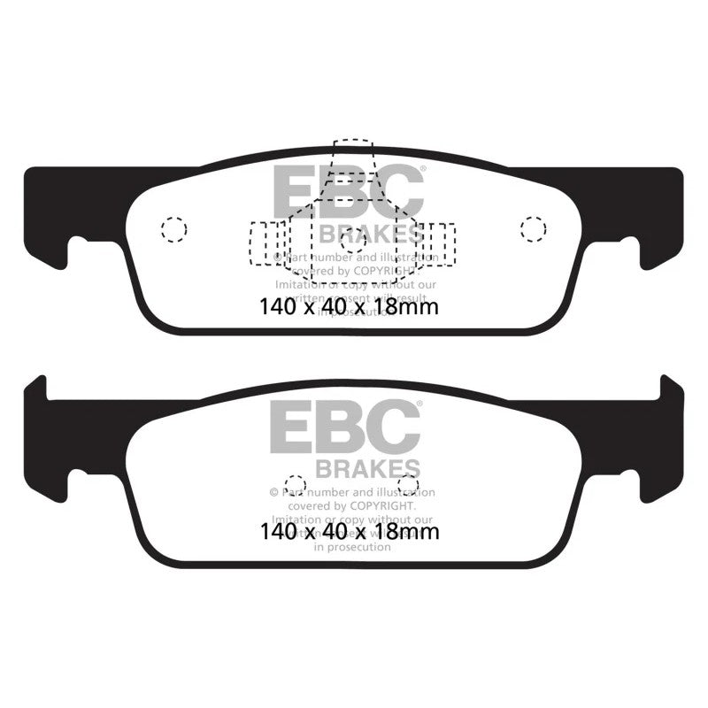 EBC Greenstuff DP22146 front brake pad set for 2016-2017 Smart Fortwo 0.9L