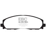 EBC Brakes Extra Duty 9000 Series front brake pad set with orange backing plates and ED91888 part number.