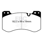 EBC Yellowstuff front brake pads (DP42454R) for 2021-2026 BMW M2, M3, and M4 models.
