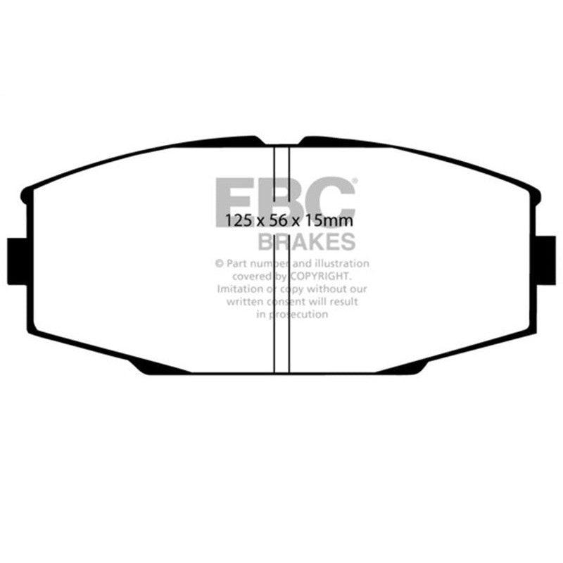 EBC Brakes Yellowstuff high-friction front brake pads DP4610R for 1986-1992 Toyota Supra.
