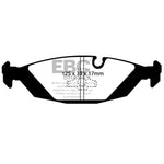 EBC Brakes Yellowstuff high-friction rear brake pads with yellow coating, part number DP4447R.
