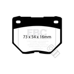 A set of EBC Brakes Yellowstuff high-friction performance rear brake pads, manufacturer part number DP4826R.
