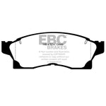 EBC Yellowstuff high-friction front brake pads (DP4936R) for 1991-1992 Toyota MR2 Turbo.