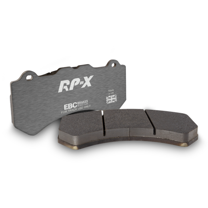 EBC Racing RP-X front race brake pads with stainless steel back plates for 2015-2019 Volkswagen GTI Mk7