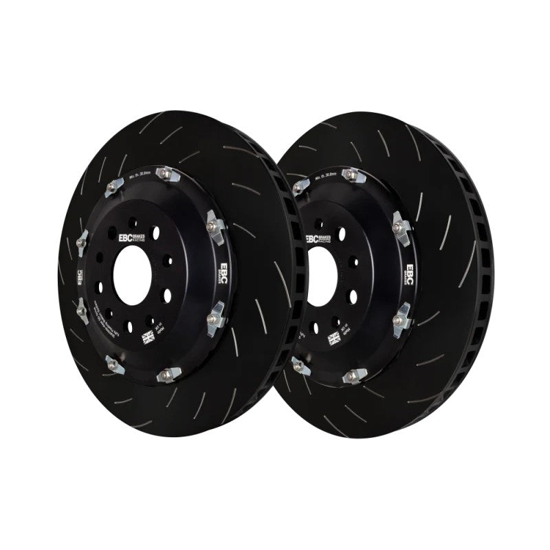 EBC Racing SG Series 2-piece floating front brake rotors with cast iron rings for C8 Corvette Stingray Z51