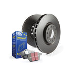 EBC S1 Brake Pad and Rotor Kit with Thermic Black coated discs and matching pads