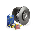 EBC Brakes S13 Kit featuring Yellowstuff high-friction brake pads and RK series anti-rust rotors.