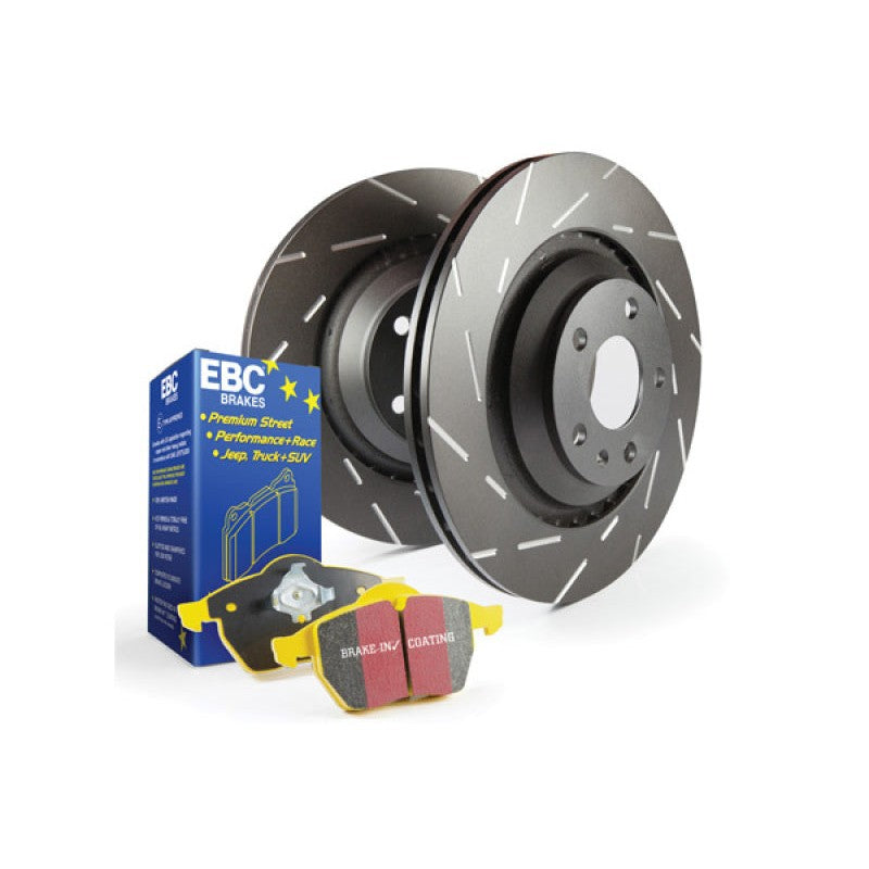 EBC Brakes S9 series kit (S9KF1624) featuring Thermic Black coated rotors and matching pads for 1997-2004 VW Golf.