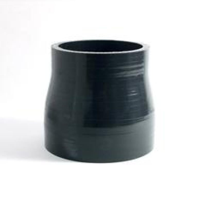 Ticon Industries black 4-ply reinforced silicone reducer transitioning from 2.5 inch to 3.0 inch diameter