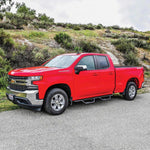 Westin Outlaw Drop Nerf Step Bars - Textured Black - Fits Select 2014-2019 Chevy/GMC Silverado/Sierra 1500-3500 (Double Cab)