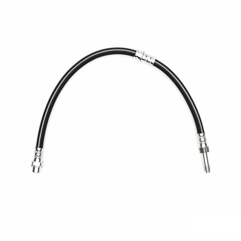 DFC hydraulic rubber rear brake hose with threaded metal end fittings for BMW 3 Series.