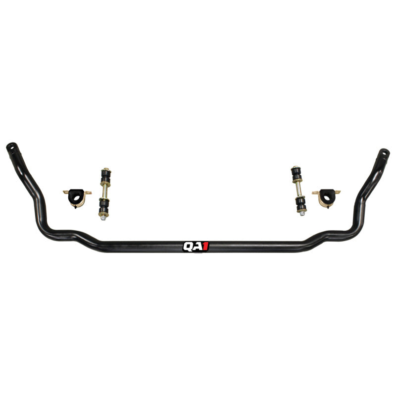 Gloss black 1-3/8 inch QA1 front sway bar with polyurethane bushings and mounting hardware for GM B-Body vehicles