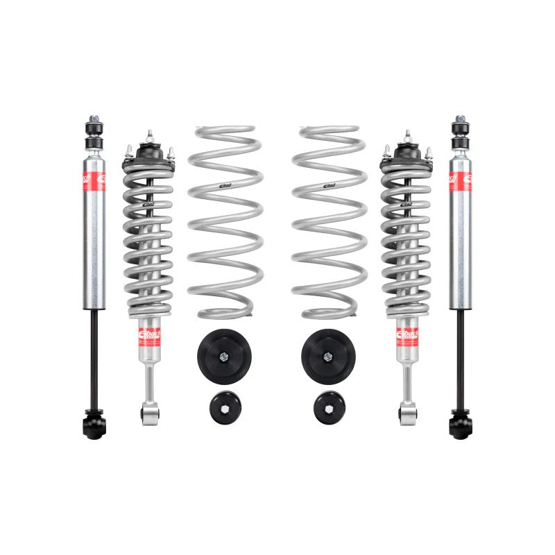 Eibach Stage 1 Pro-Truck Lift Kit featuring four shocks and silver lift springs for 2003-2009 Lexus GX470.