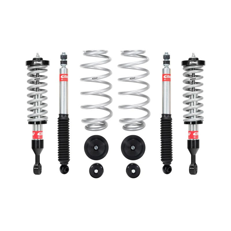 Eibach Pro-Truck Lift Kit Stage 2 featuring front 2.0 coilovers, rear sport shocks, and springs for 2003-2009 Lexus GX470.