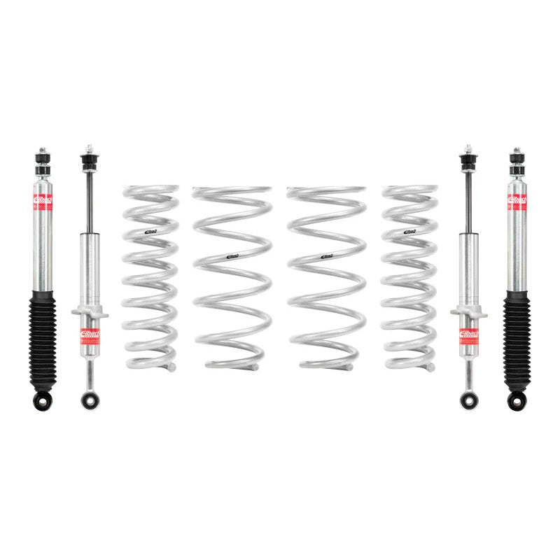 Eibach PRO-TRUCK-LIFT Stage 1 suspension kit including four coil springs and four performance shocks for Toyota 4Runner.