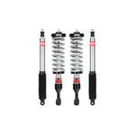 Eibach Pro-Truck Stage 2 suspension system featuring front adjustable coilovers and rear sport shocks for Toyota Hilux 4WD.