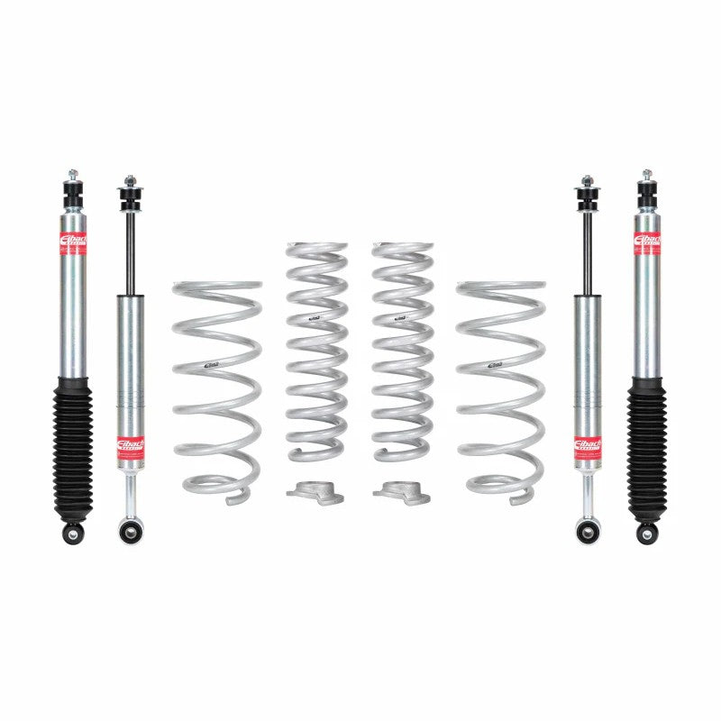 Eibach PRO-TRUCK-LIFT Stage 1 suspension kit including shocks and silver springs for 2010-2024 Toyota 4Runner