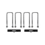 Eibach Pro-Truck 1.0 inch anodized billet aluminum rear lift blocks and extended U-bolts kit.