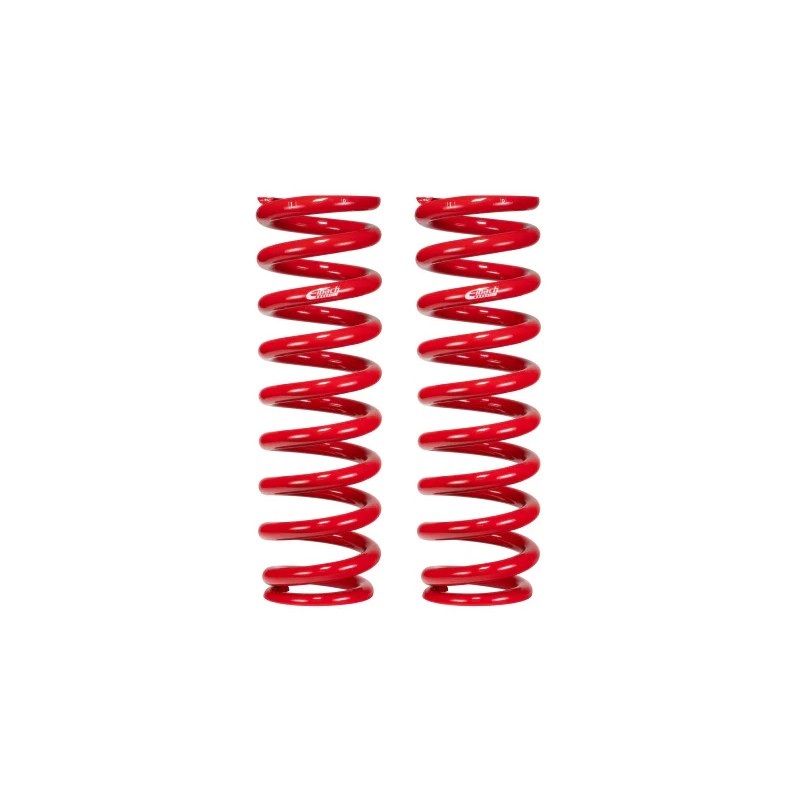 A pair of red Eibach PRO-Lift Kit front springs for 2019-2021 Toyota Tundra TRD Pro