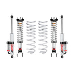 Eibach PRO-TRUCK-LIFT Stage 2R suspension system featuring adjustable front coilovers and rear external reservoir shocks.