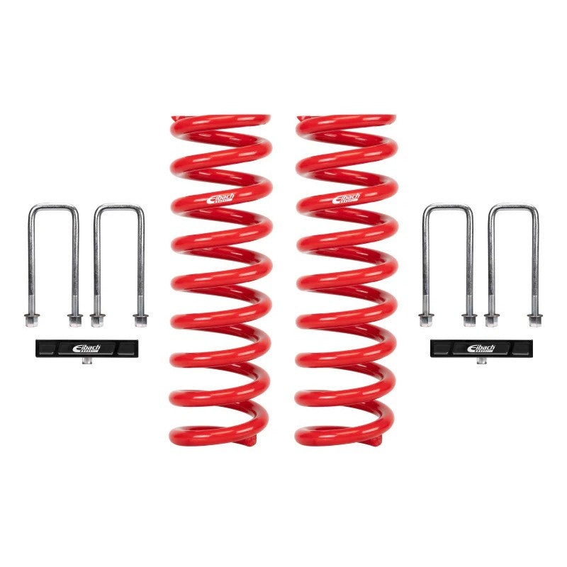 Eibach Pro-Lift-Kit red front lift springs and rear lift blocks for 2022-2023 Toyota Tacoma TRD Pro