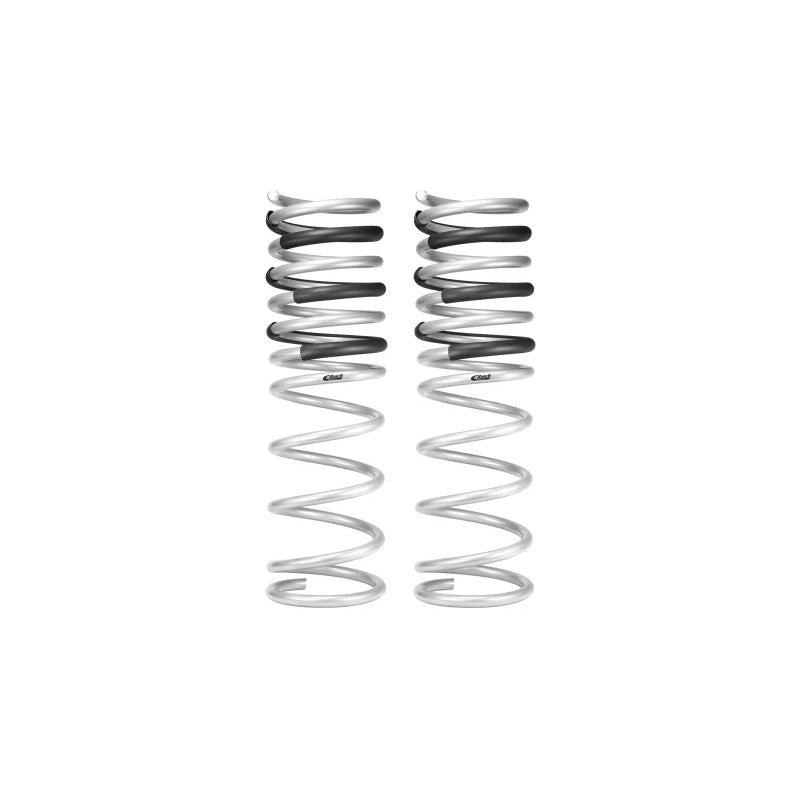 Pair of silver Eibach Pro-Lift-Kit rear suspension lift coil springs for 2025-2026 Ram 1500 4WD.