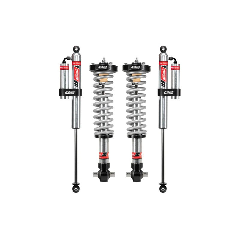 Eibach PRO-TRUCK LIFT Stage 2R kit featuring front coilovers and rear external reservoir shocks for Ford F-150 2WD.