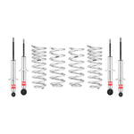 Eibach Pro-Truck-Lift Stage 1 suspension kit with silver monotube shocks and black coil springs for 2021-2024 Suburban