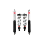Eibach Stage 2 Pro-Truck-Lift kit featuring adjustable front 2.0 coilovers and rear sport shocks for Nissan Frontier.