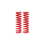 Pair of red Eibach Pro-Lift-Kit 1.5 inch front lift springs for 2022-2026 Toyota Tundra trucks.