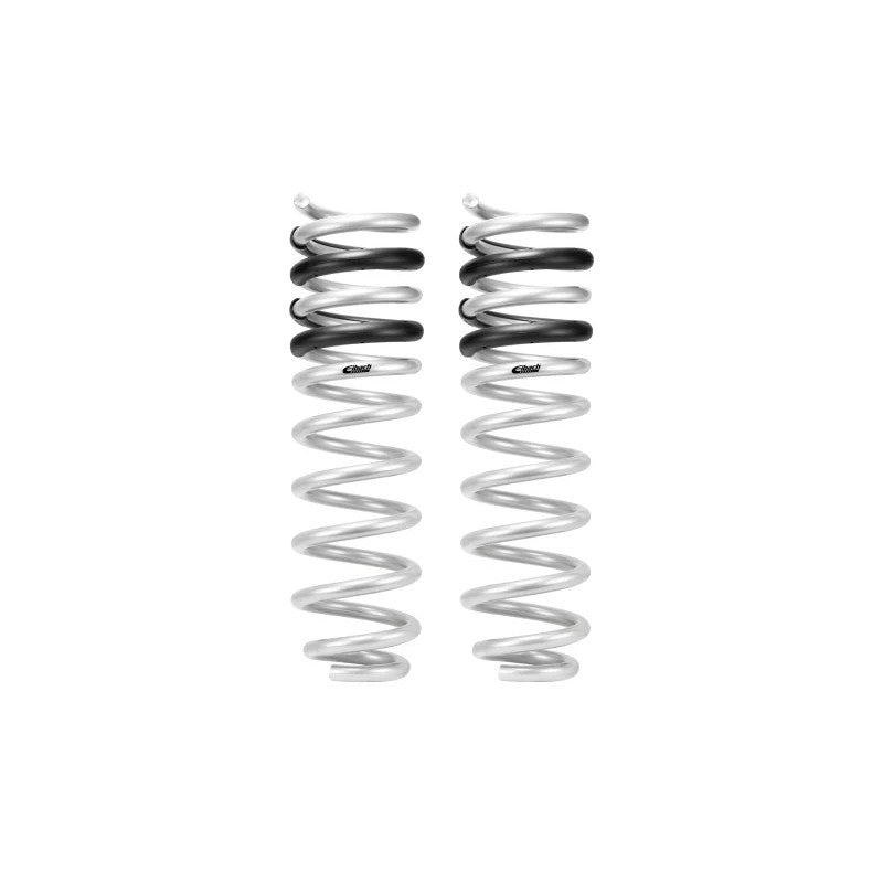 Pair of silver Eibach Pro-Lift-Kit rear lift springs for 2022-2025 Ford F-150 Lightning.