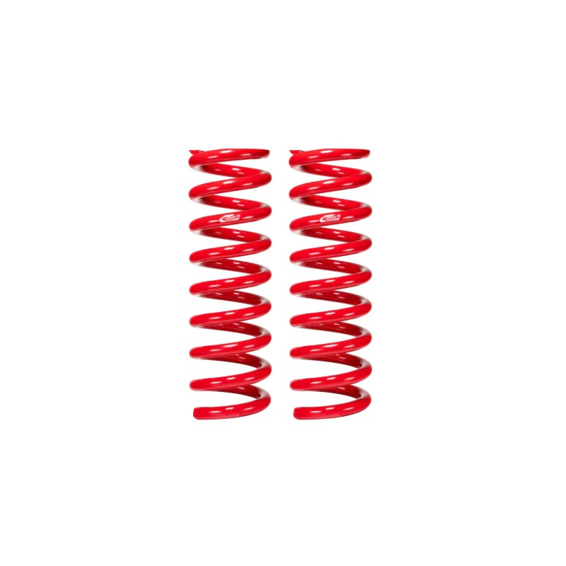 Pair of red Eibach Pro-Lift-Kit front coil springs for 2023-2024 Toyota 4Runner TRD Pro.