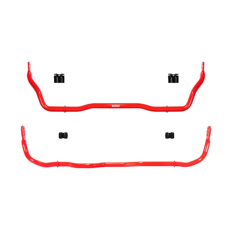 Eibach Anti-Roll-Kit front and rear red sway bars with mounting hardware for 2023-2024 Toyota GR Corolla.