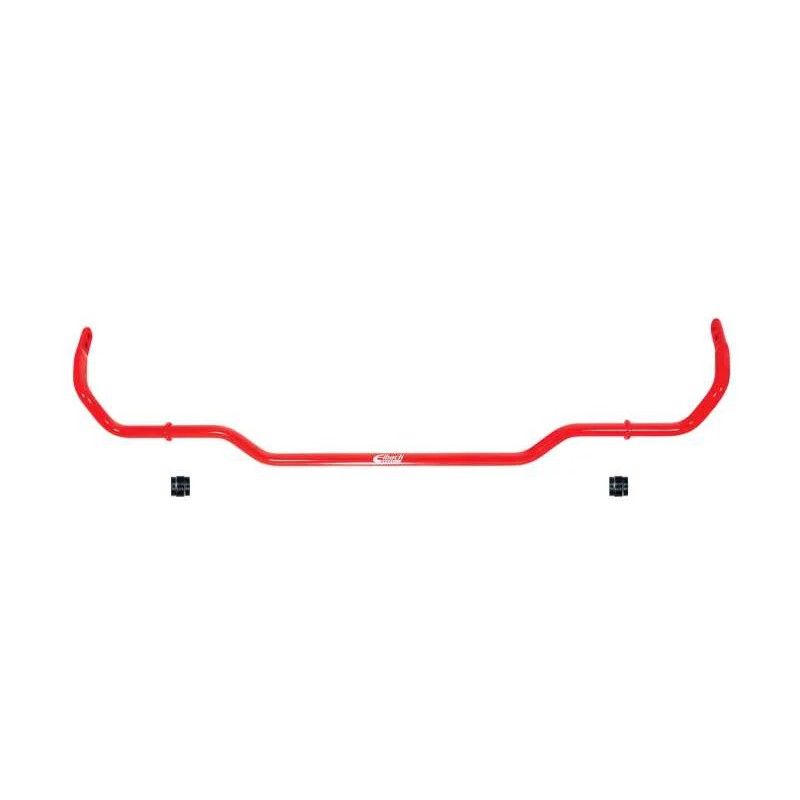 Eibach 23mm rear anti-roll bar kit with red powder-coated stabilizer bar and mounting hardware
