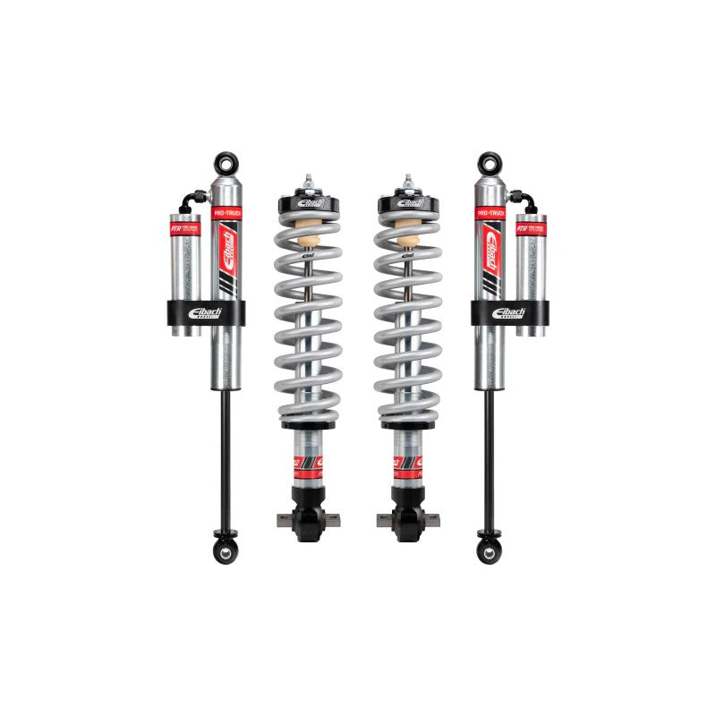 Eibach Stage 2R Pro-Truck Lift Kit with front coilovers and rear external reservoir shocks for 2024-2025 Ford Ranger.
