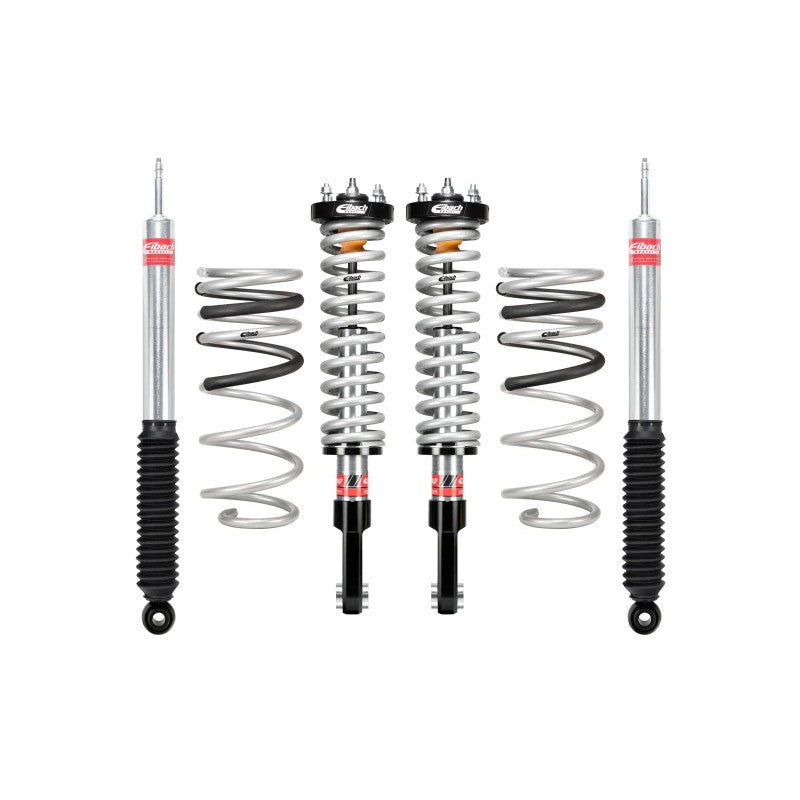 Eibach Stage 2 Pro-Truck Lift Kit for 2024-2026 Toyota Tacoma SR5 featuring front coilovers and rear sport shocks.